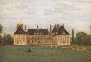 Jean Baptiste Camille  Corot Rosny,the Chateau of the Duchesse de Berry (mk05) Spain oil painting art